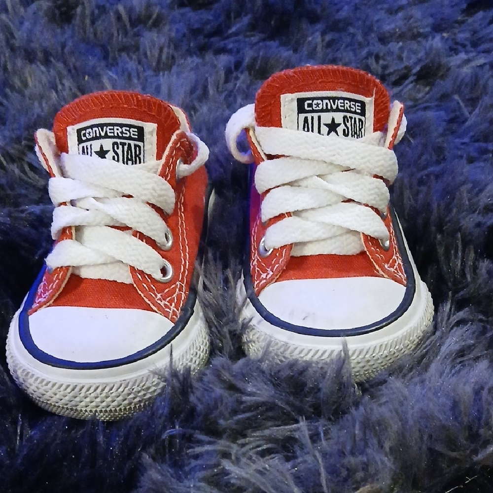 Converse Kids Bright Red Sneakers